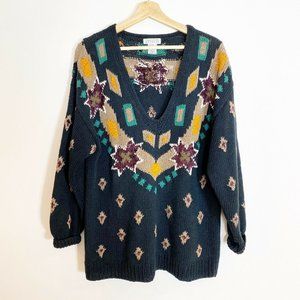 Vintage Sweater Compagnie Intl Express sz large